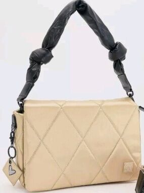 IHKWIP x Shawn Killinger knotted shoulder bag  Champagne